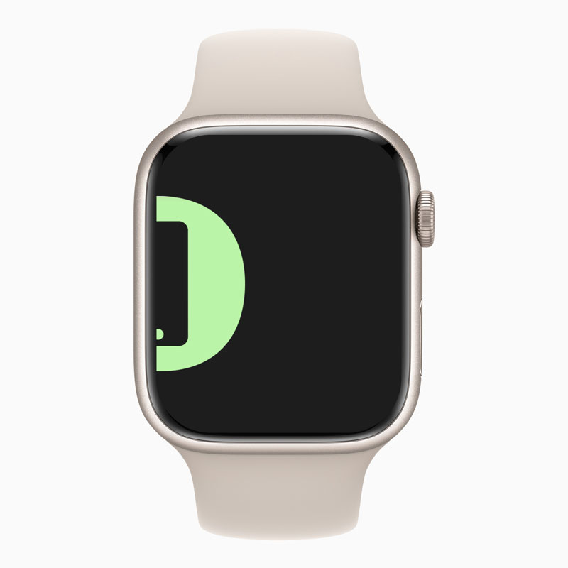 Apple Watch Series 7 41mm - Groen Aluminium Groen Sportband